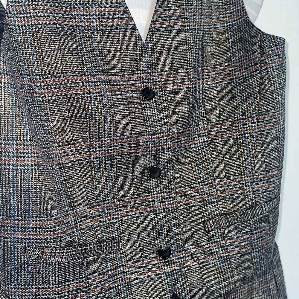 Jason Wu Metallic Plaid Vest & Pants Set - Picture 5 of 13